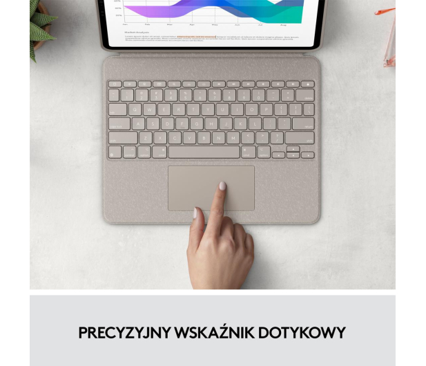 Logitech Combo Touch iPad Pro 12.9" (5. gen) piaskowy - 678736 - zdjęcie 9